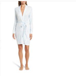 PJ Salvage NWT Women's Wifey Bridal Embroidered Robe Cloud Blue Large